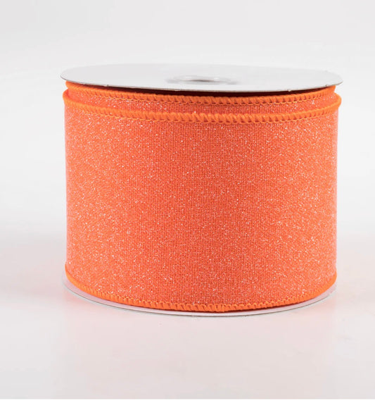 Bright Orange Glitter