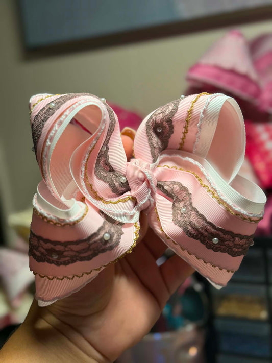 5in pink and brown